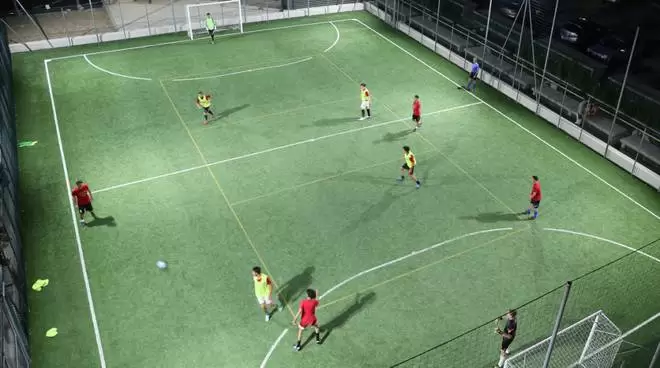 Ottaviano, petardo, match sospeso, calcio a 5