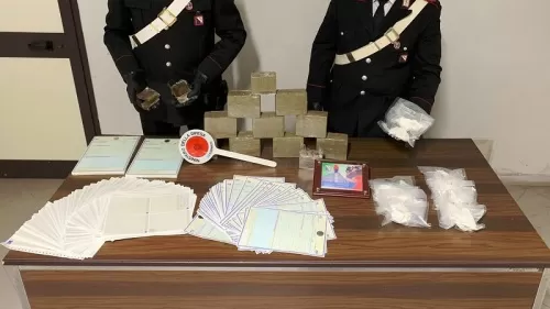 droga e documenti finti
