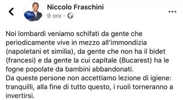 insulti-napoletani-fraschini-pavia-denunciato