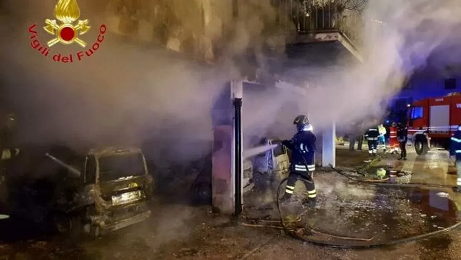 incendio-capua-auto-atto-intimidatorio-droga