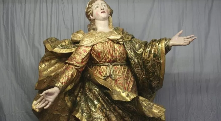 distrutta-statua-madonna-assunta-montesarchio