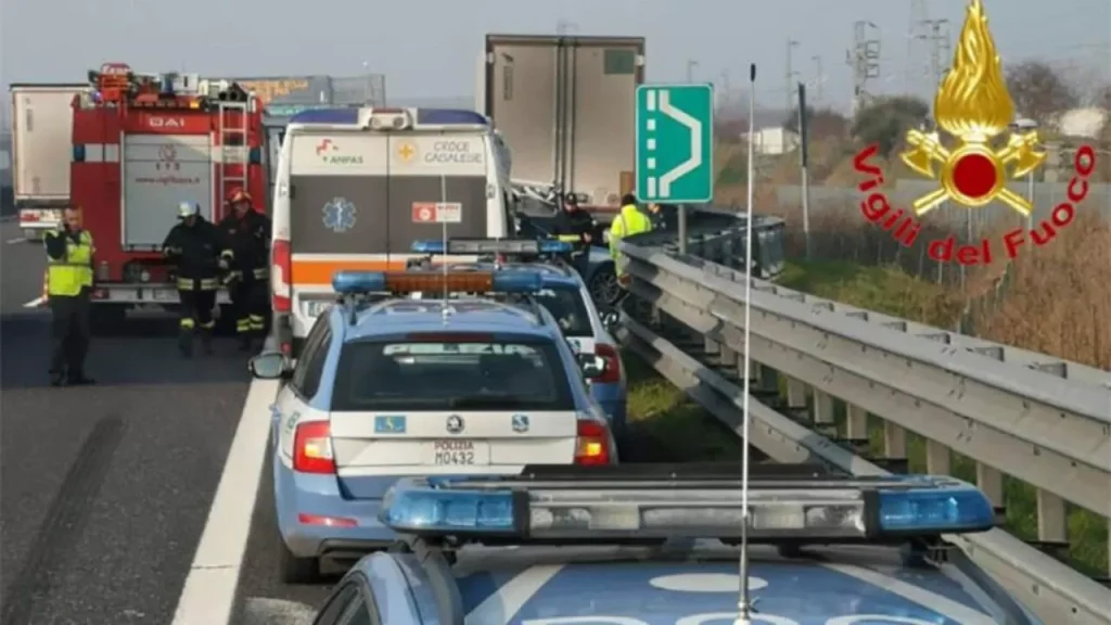 incidente caianello autostrada investito