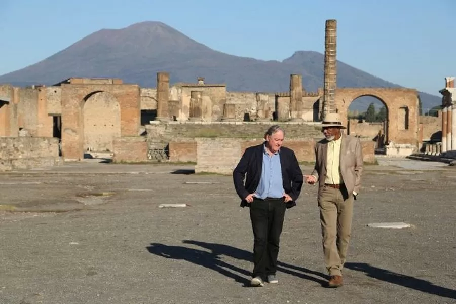 morgan-freeman-scavi-pompei-foto