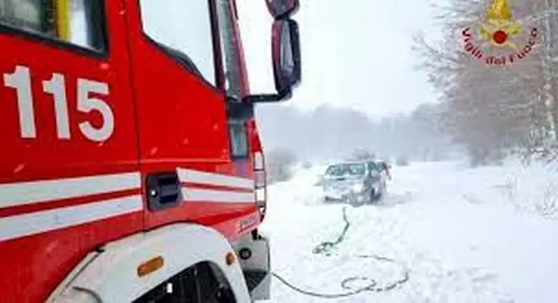 danni neve vento avellino 22 febbraio