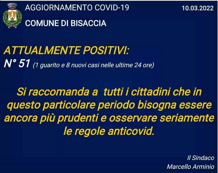 covid bisaccia 11 marzo