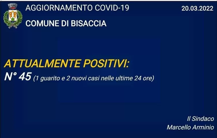 covid bisaccia 20 marzo
