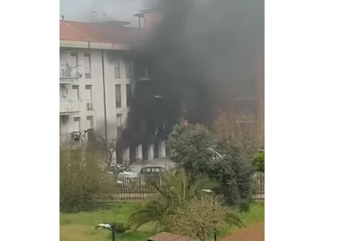 incendio garage capodrise 18 marzo