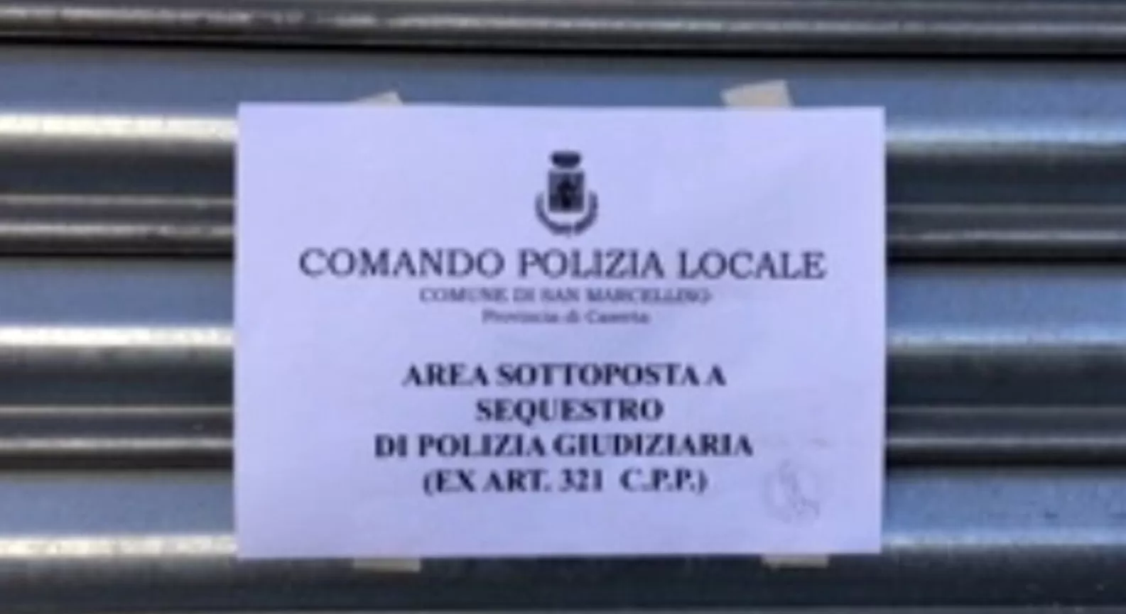 san marcellino sequestro dependance abusiva 26 marzo