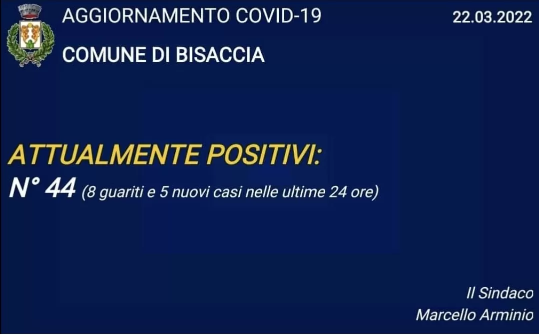 covid bisaccia report 22 marzo
