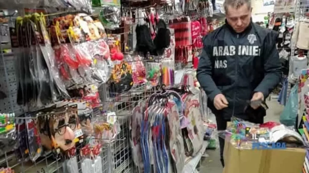 caserta sequestro negozi carnevale 1 marzo