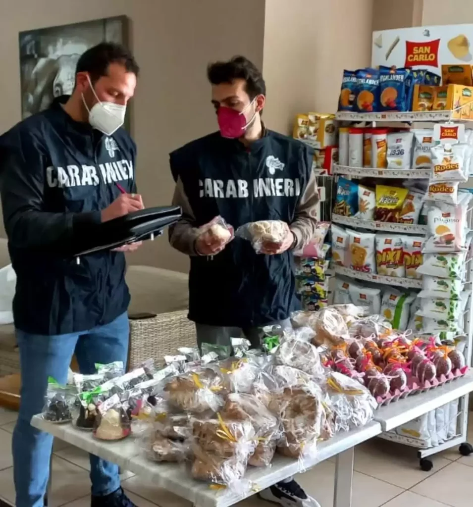 sequestro uova Pasqua colombe Caserta