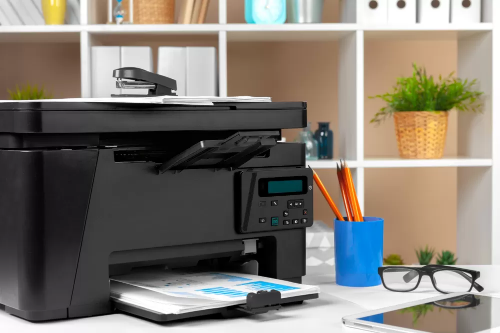 Printer,,Copier,,Scanner,In,Office.,Workplace.