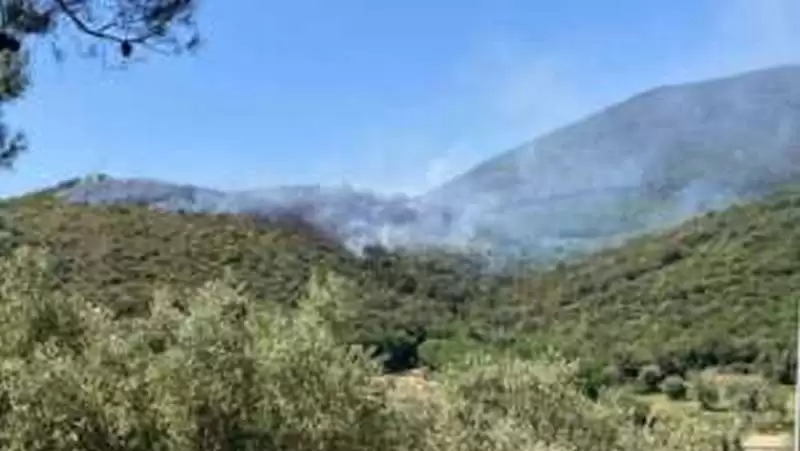 vasto incendio san salvatore telesino