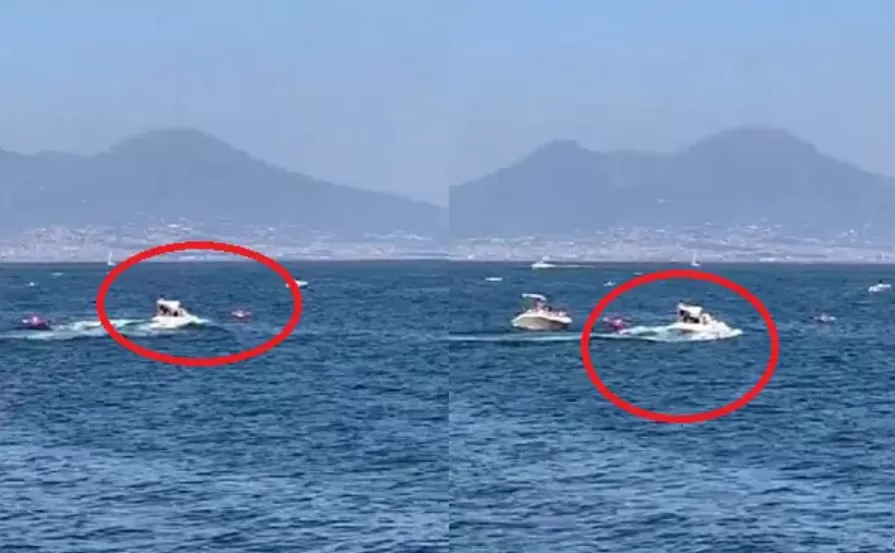 napoli gommone barche canoe ribaltare