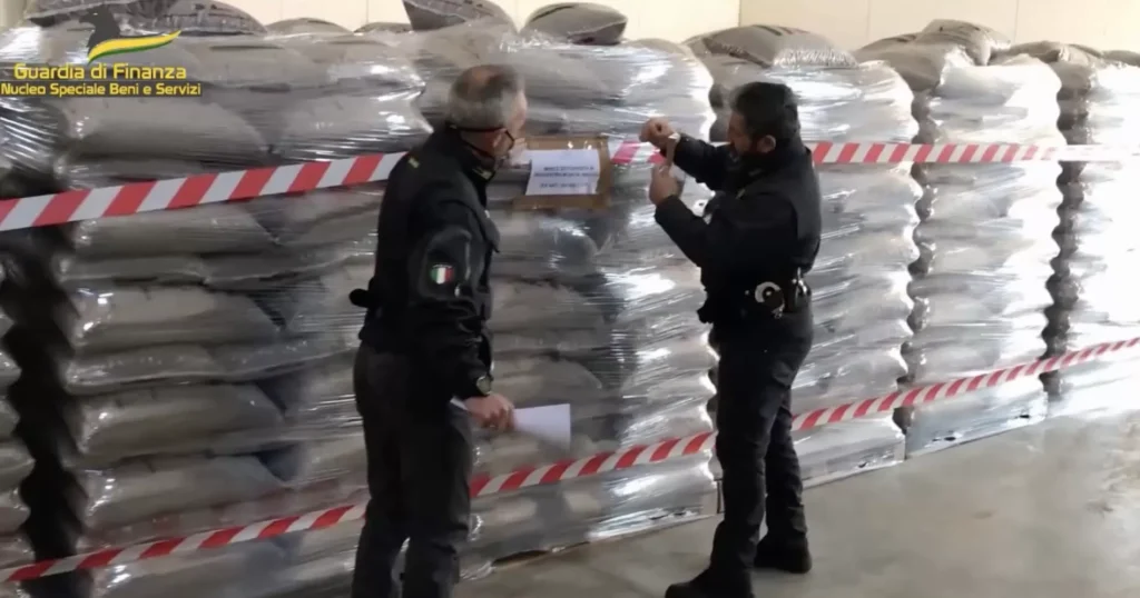 Avellino finanza sequestra pellet