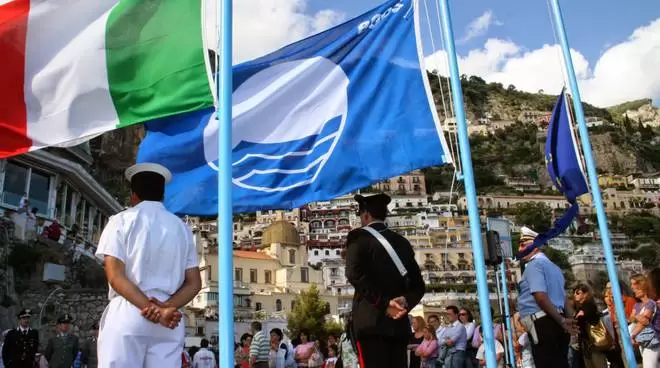 positano bandiera blu