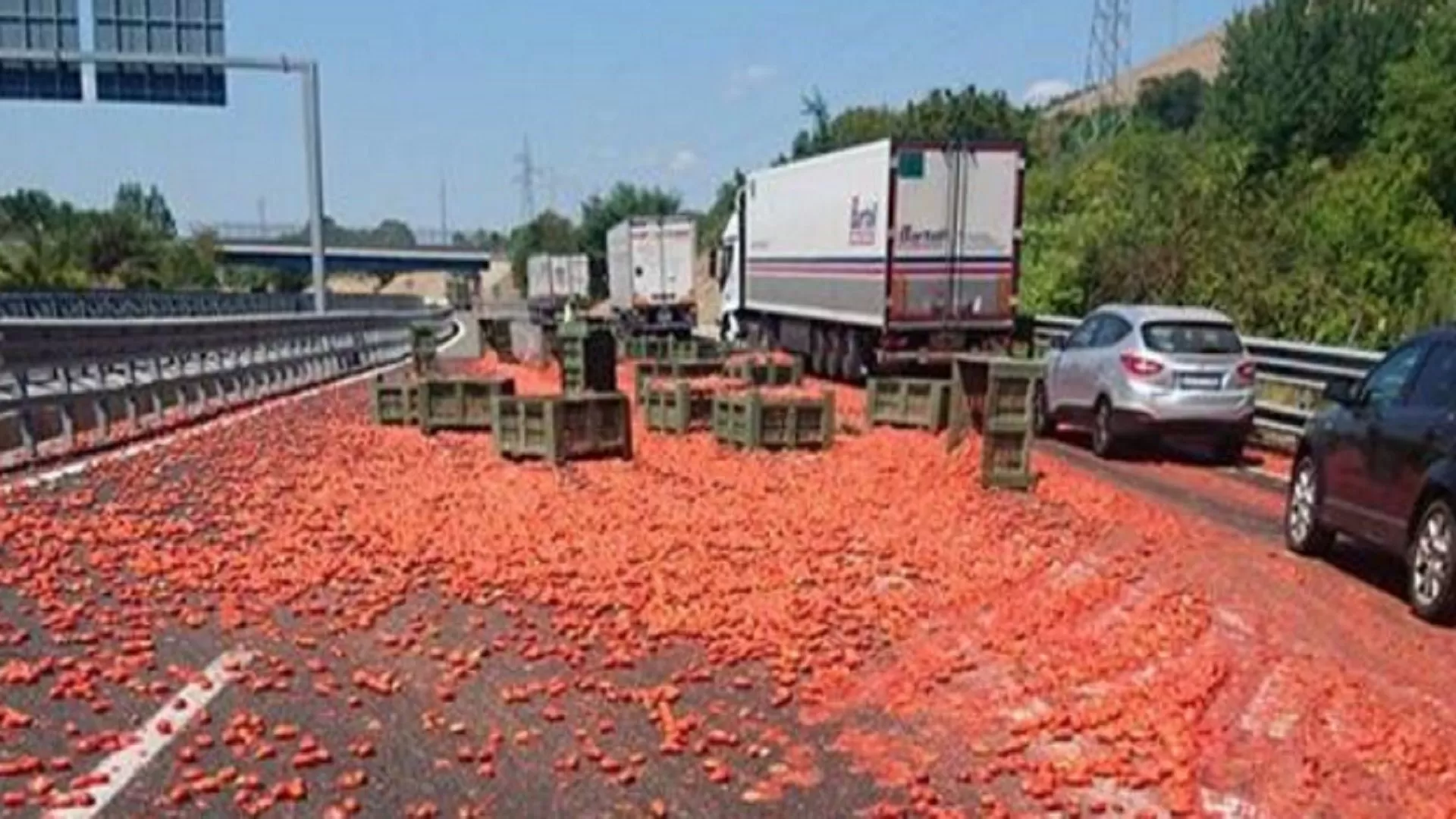 tir perde carico pomodori a16