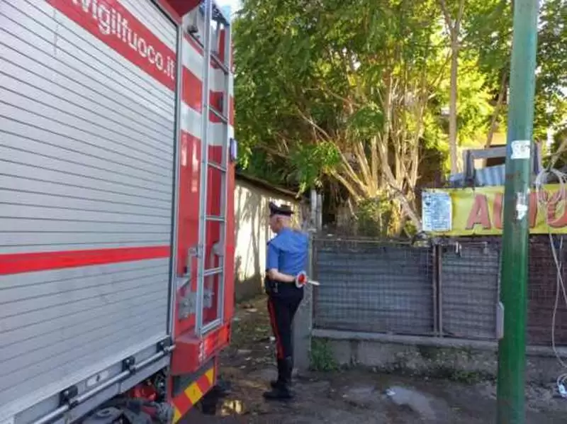 incendio edificio benevento