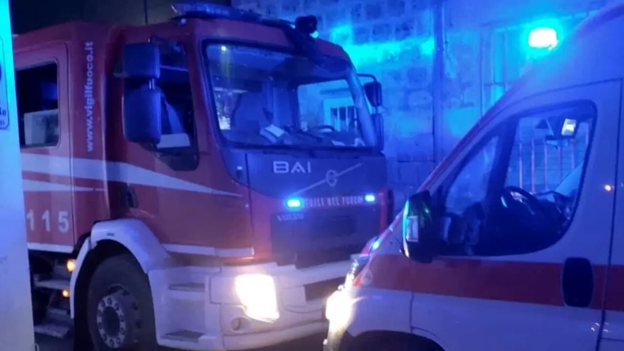 ustionato incendio marcianise morto