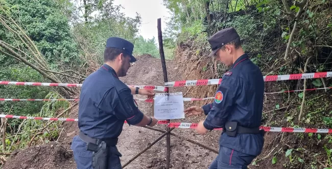 castel morrone sequestro strada abusiva