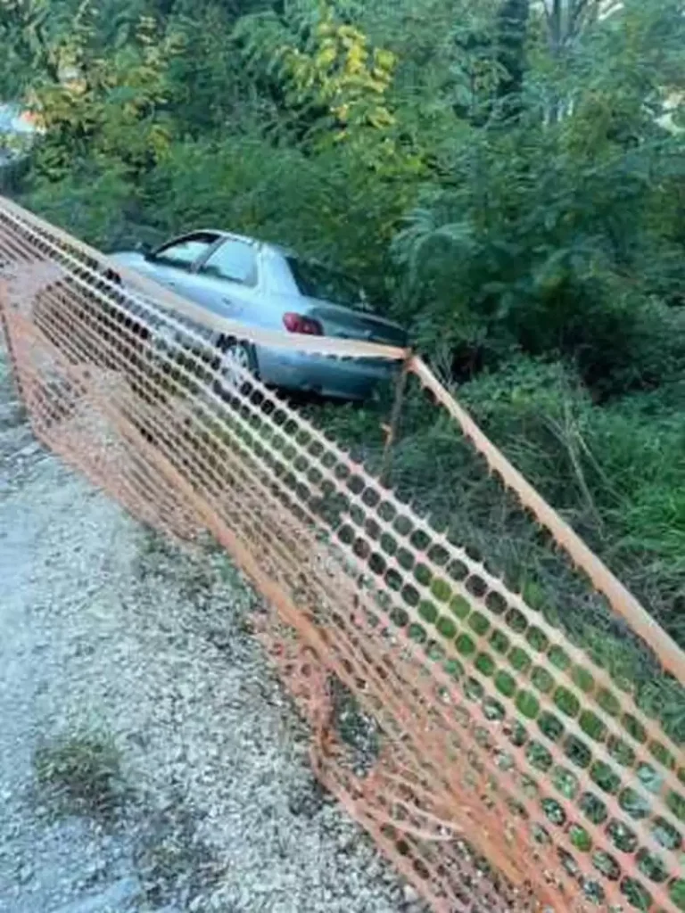 benevento auto cunetta