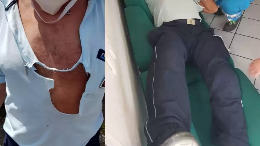 Santa Maria Capua Vetere detenuto picchia agente