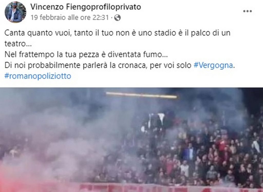 cercola-ex-sindaco-fiengo-post-social-tifosi-napoli-roma