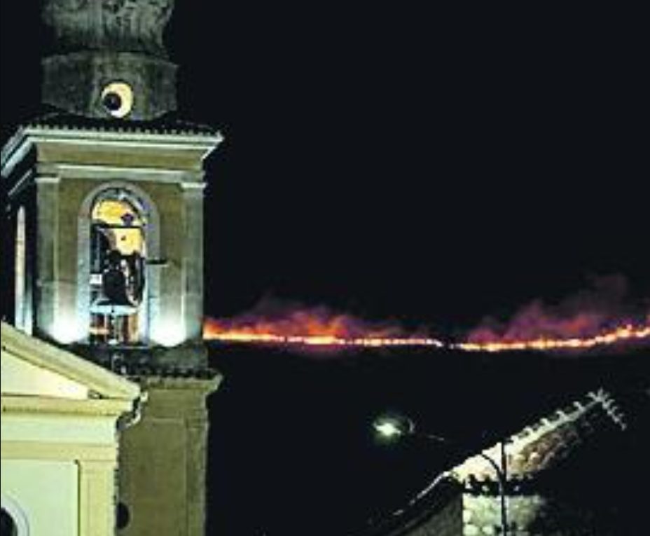 Incendio monte Taburno