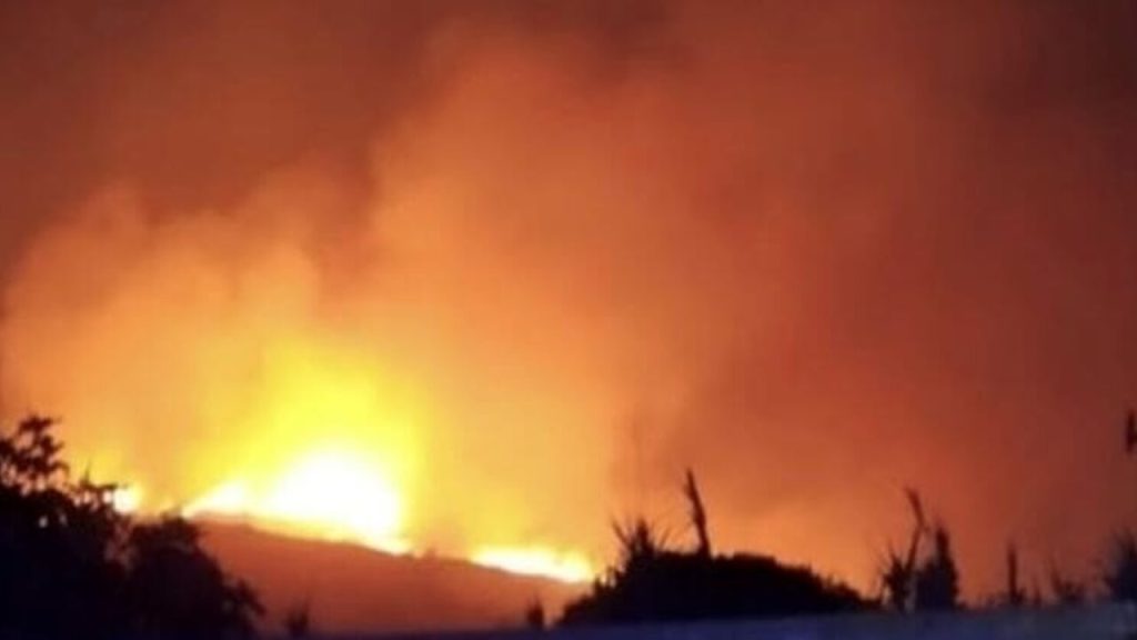 Incendio Monte Massico