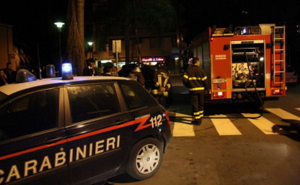 sant'agata de goti incendio auto