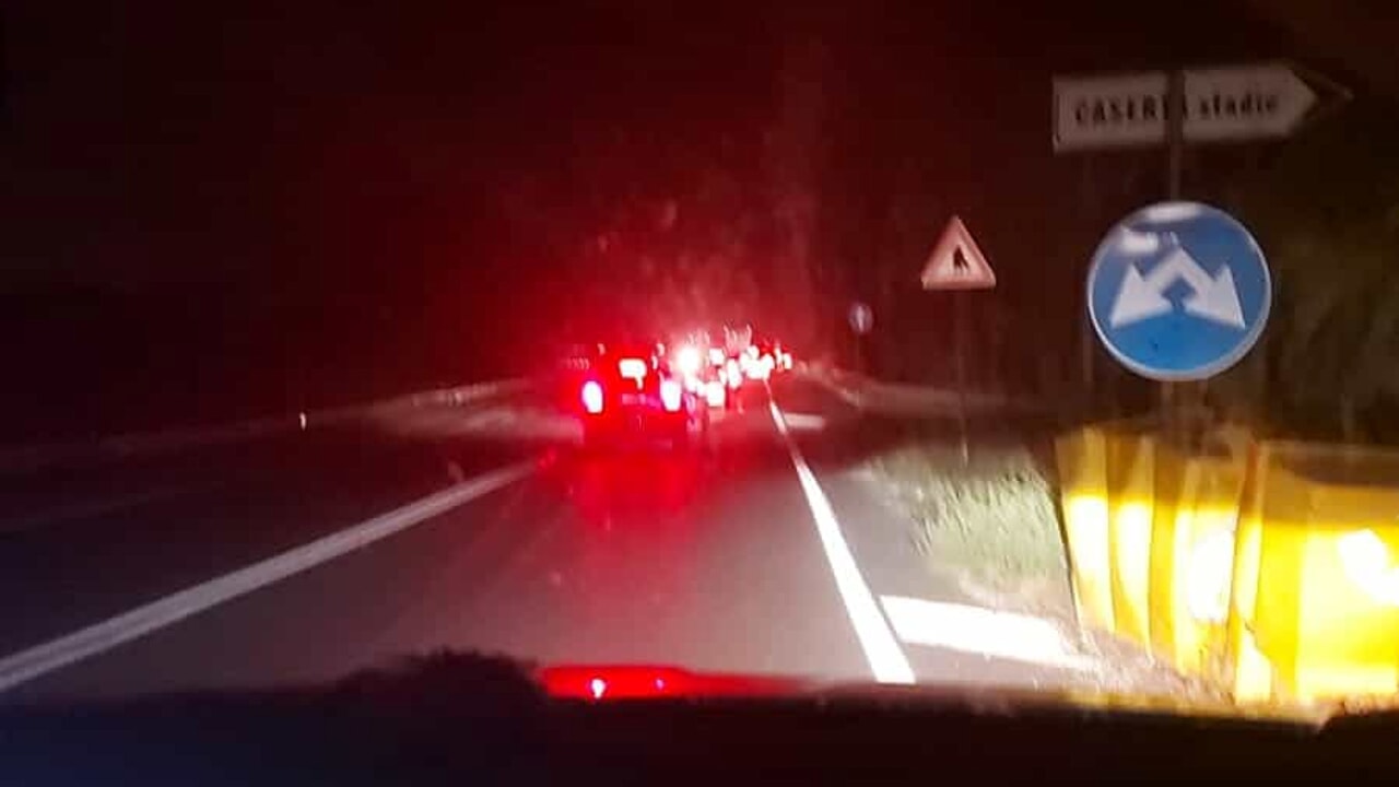 Incidente Caserta volante polizia moto