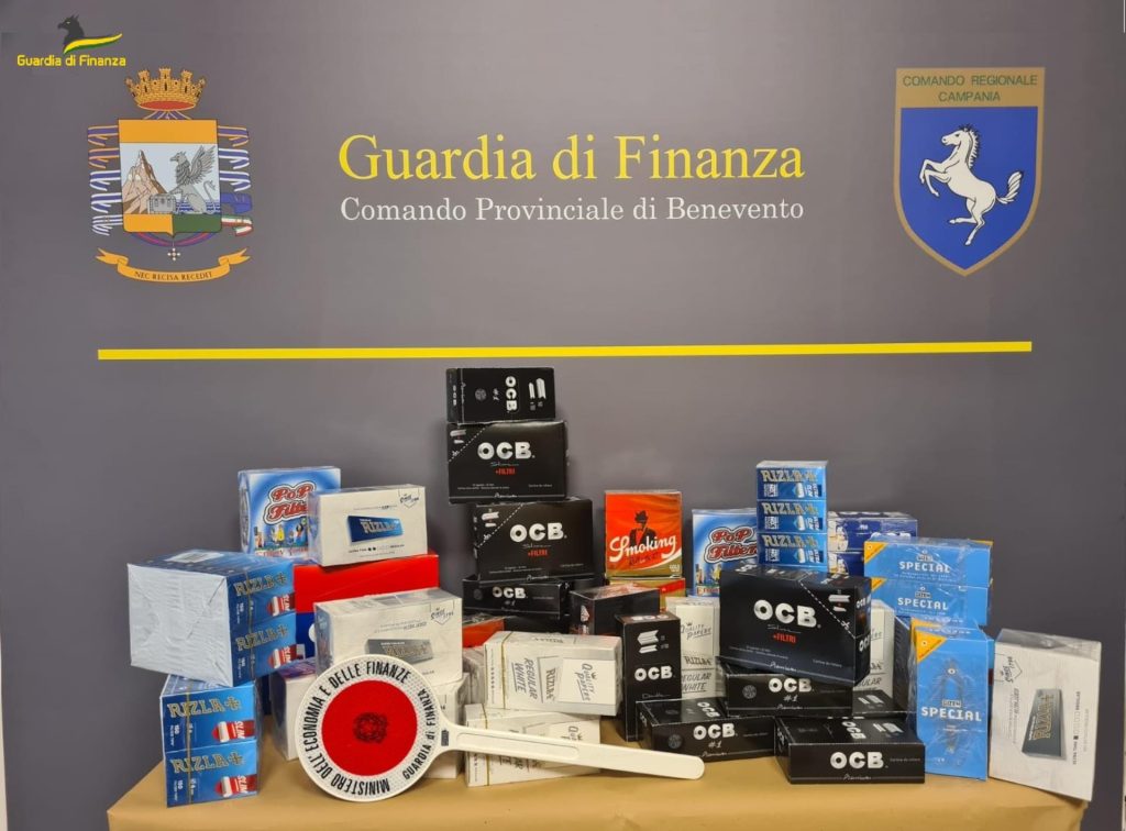 san giorgio sannio sequestro filtri cartine tabacco