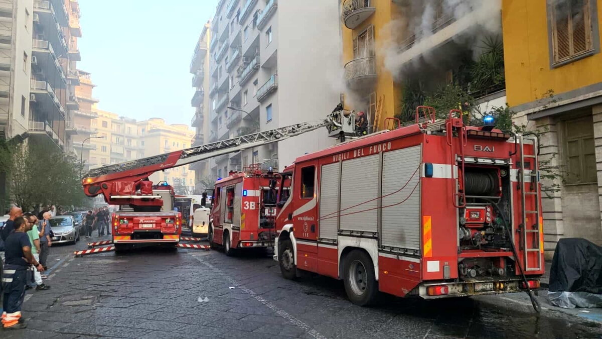 Incendio appartamento Vomero
