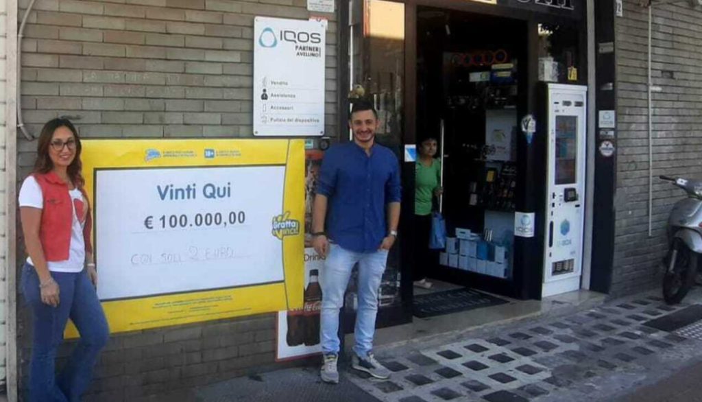 Avellino vincita 100mila euro