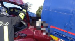 Incidente Autostrada auto autotreno