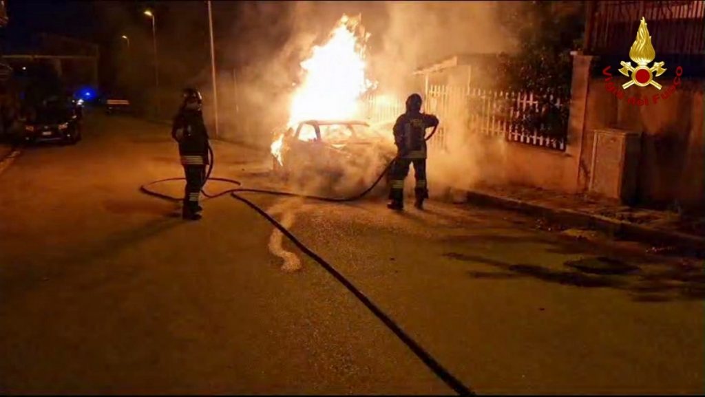 avellino incendio auto 9 ottobre