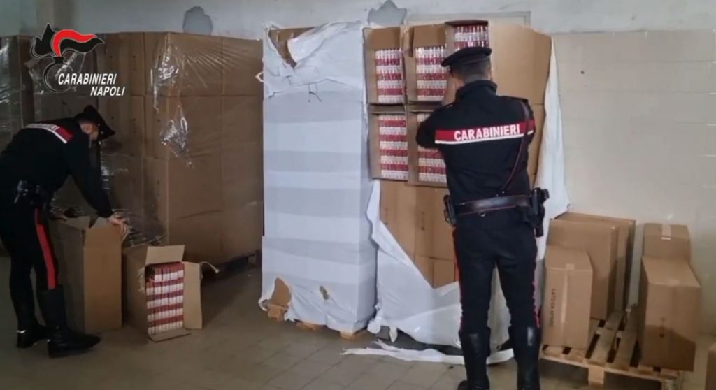 Napoli sequestrate sigarette contrabbando