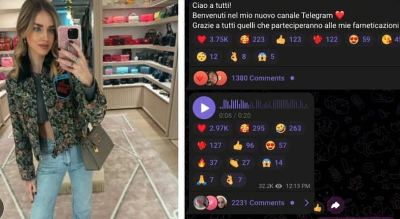 Chiara Ferragni parole vietate commenti Telegram