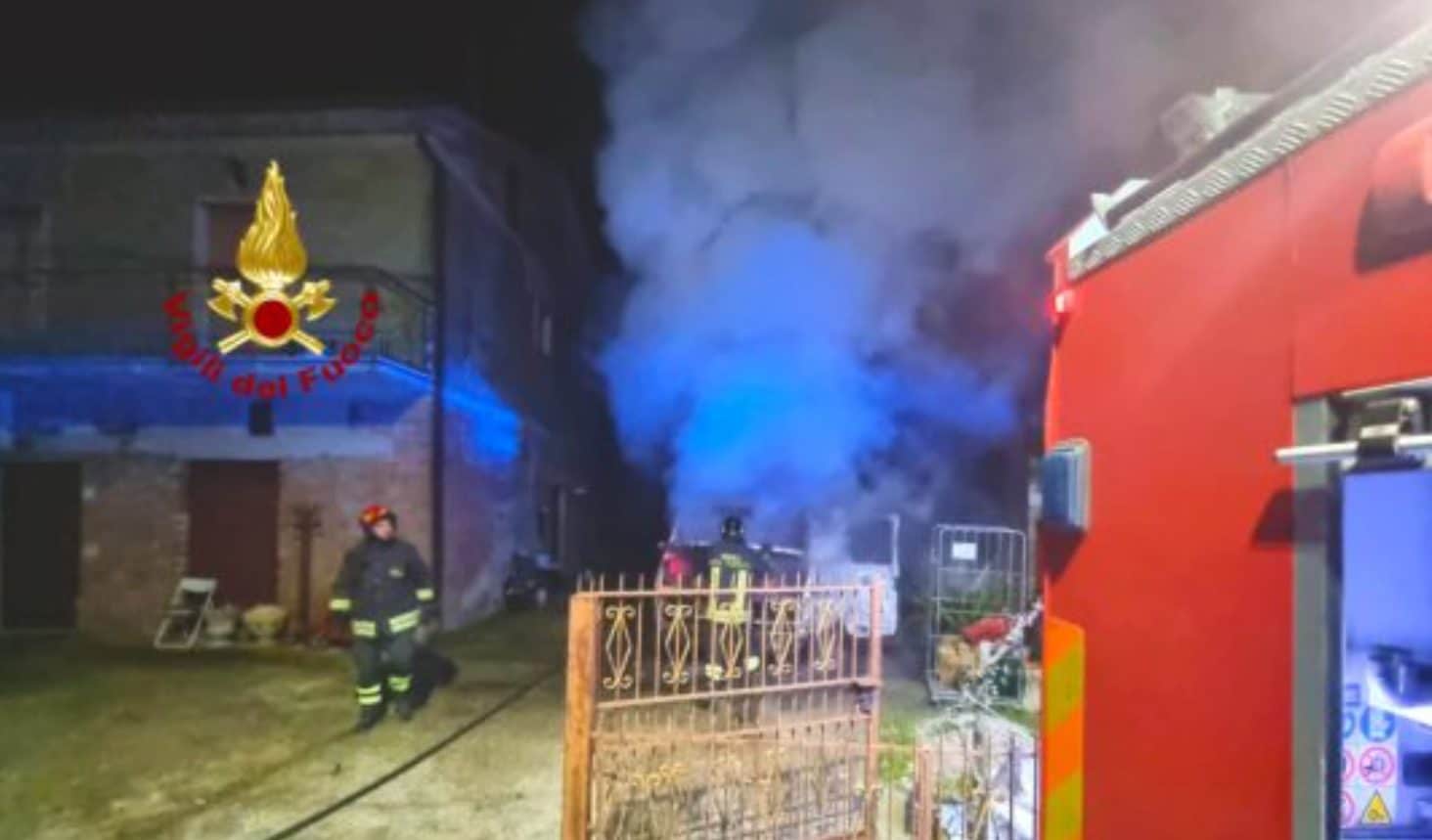 Incendio autocarro Santa Lucia di Serino