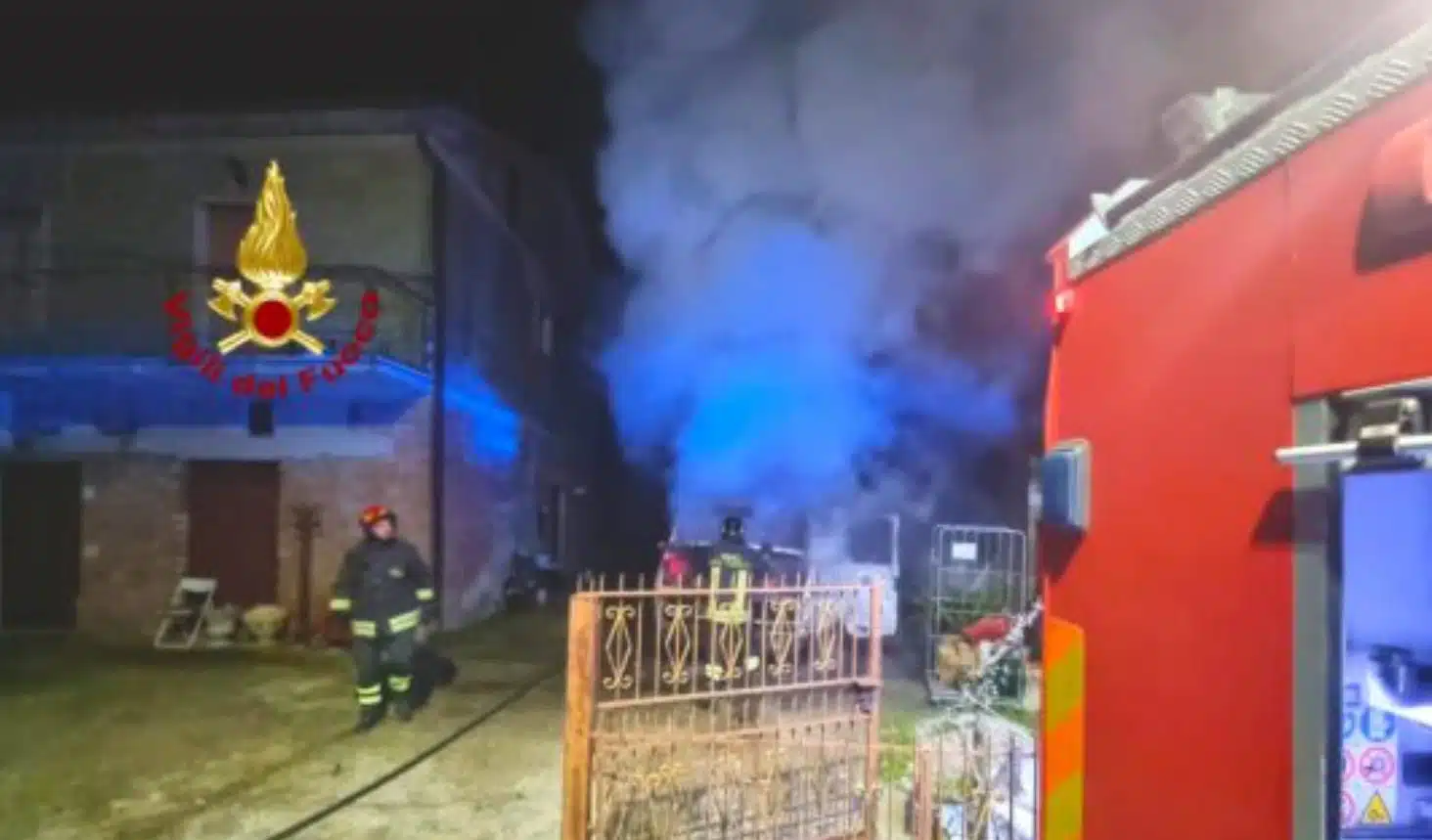 Incendio autocarro Santa Lucia di Serino