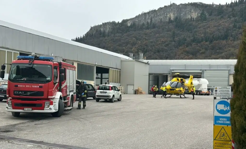 Trentino incidente lavoro operaio morto