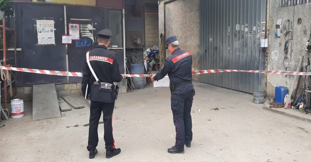 Mercato San Severino sequestrata autocarrozzeria