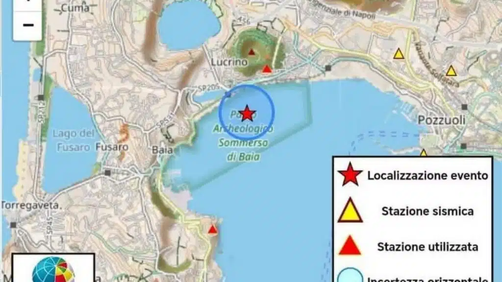 Napoli forte scossa terremoto Campi Flegrei oggi 14 aprile