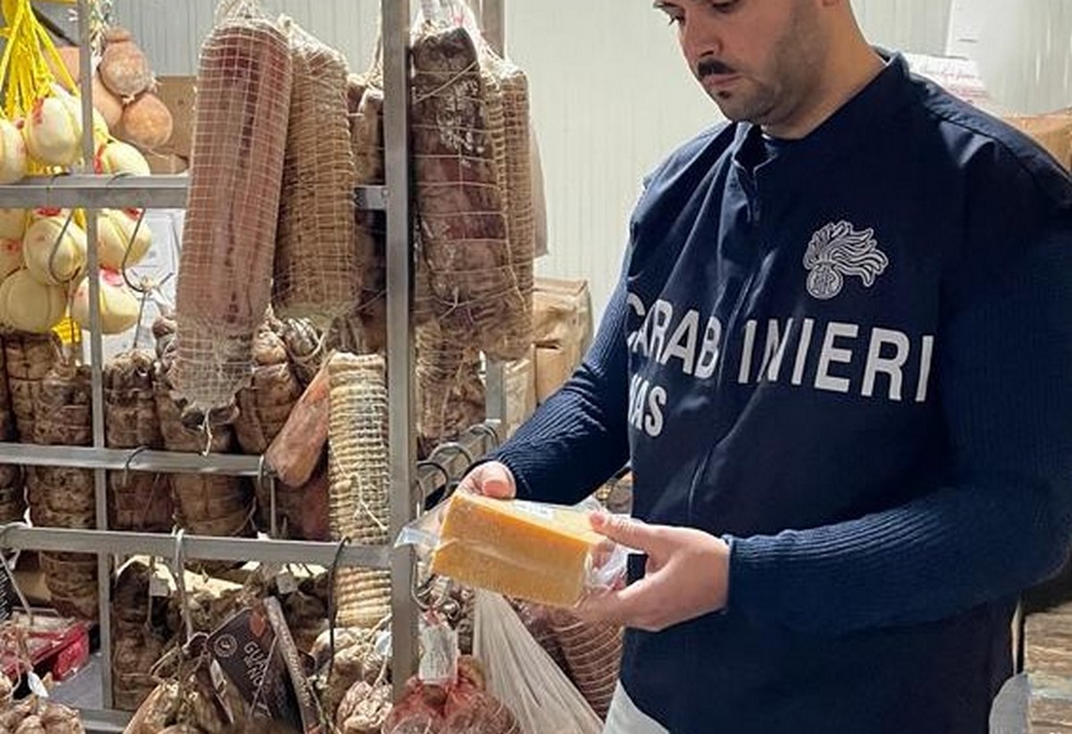 Campania sequestrati formaggi salumi nas aprile 2024