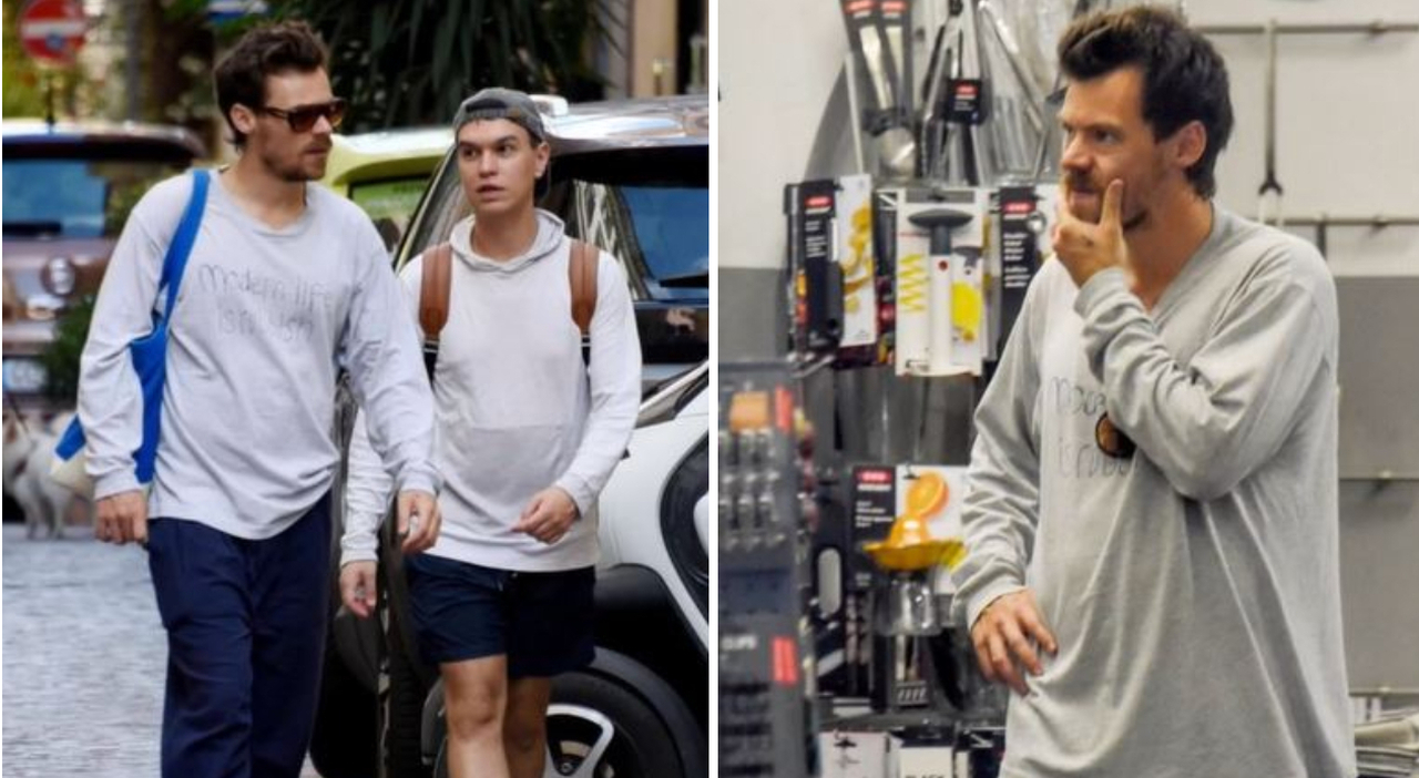 Harry Styles shopping Roma