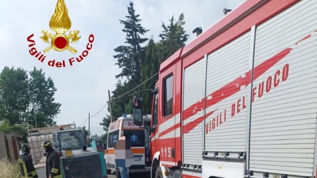 castel volturno operaio morto incastrato benna impastatrice