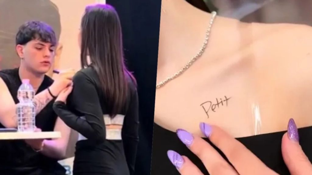 petit fan autografare petto