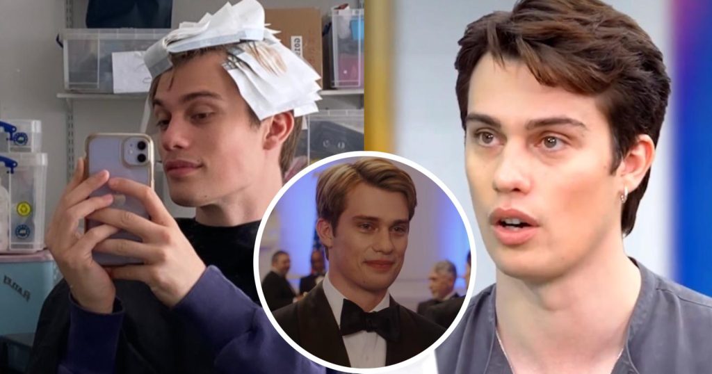 Rosso bianco sangue blu Nicholas Galitzine torna biondo