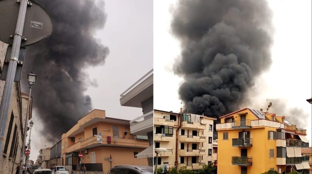 Aversa incendio deposito