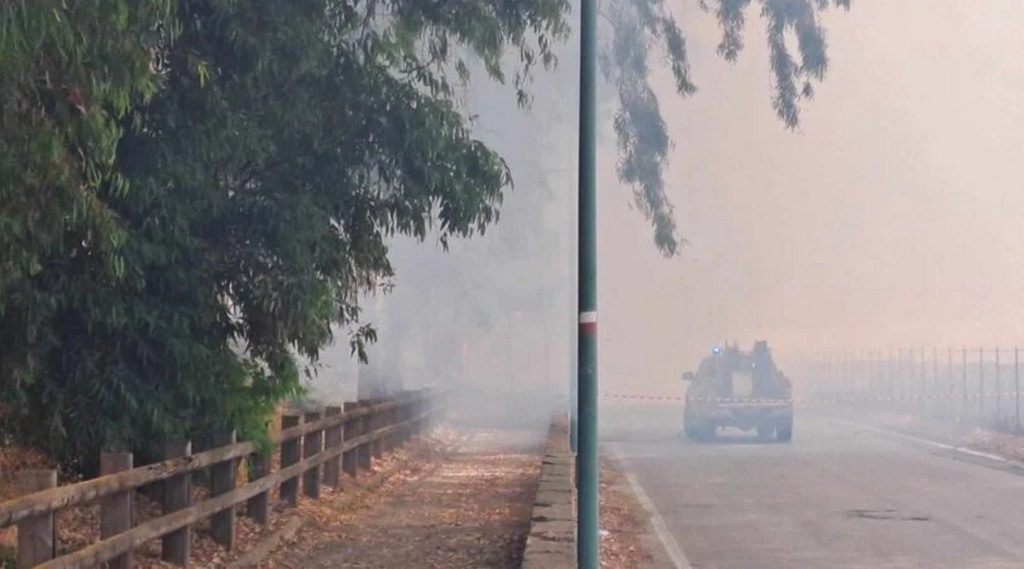 incendio capaccio paestum oggi 20 giugno